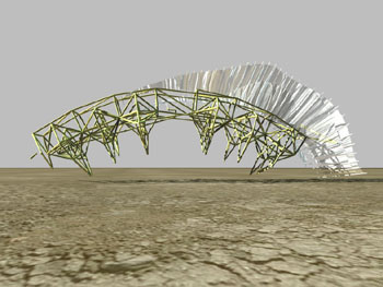 Wind Creature Recycling Electrical Wire Rolls